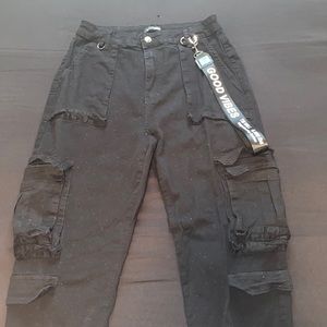 Black Cargo pants